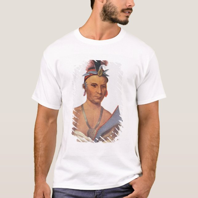 Camiseta Keesheswa o "el Sun", un jefe del Fox (Anverso)