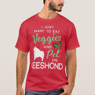 Camiseta Keeshond Funny Vegan Dog Lover Dueño De Xmas Cumpl