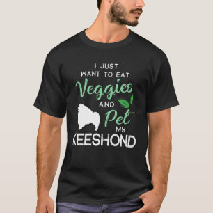Camiseta Keeshond Funny Vegan Dog Lover Dueño De Xmas Cumpl