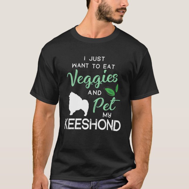 Camiseta Keeshond Funny Vegan Dog Lover Dueño De Xmas Cumpl (Anverso)