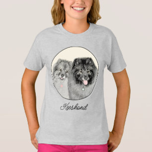 Camiseta Keeshond Graphics Keeshond Mom and Son