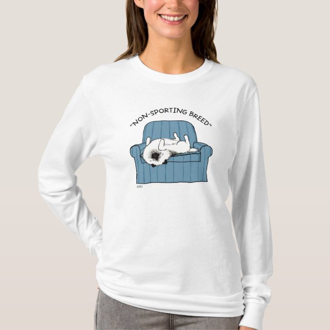 Camiseta Keeshond "Raza No Deportiva" (Anverso)
