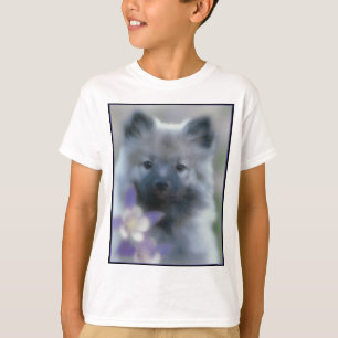 Camiseta Keeshond y Columbine - Fotografía de perro