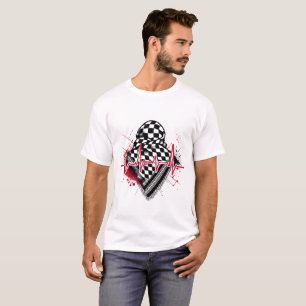 Camiseta keffiyeh sangrante
