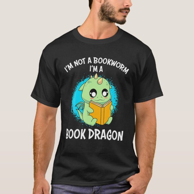 Camiseta Kein Bücherwurm Libro Dragon Children (Anverso)