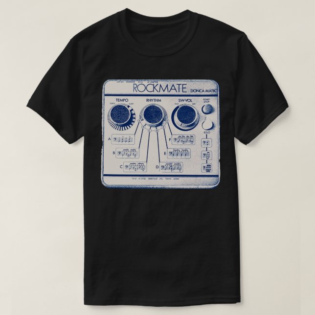 Camiseta Keio Rockmate Drum Machine (Diseño del anverso)