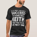Camiseta Keith Gift Name Personalized Birthday Funny Christ<br><div class="desc">Keith Gift Name Chiste de Navidades divertidos de cumpleaños personalizado</div>