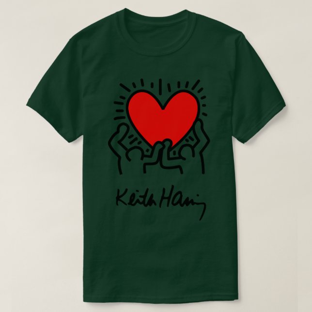 Camiseta keith pain haring 2 Béisbol TShirt (Diseño del anverso)