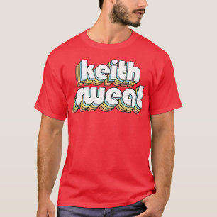 Camiseta Keith Sweat Retro Rainbow Typography Estilo 2