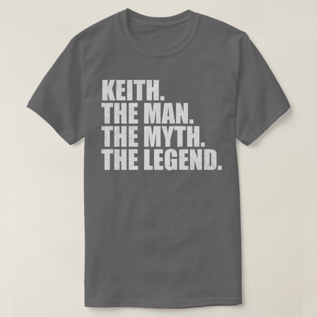 Camiseta KeithKeith Nombre Keith nombre dado (Diseño del anverso)