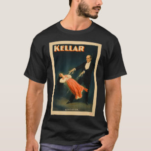 Camiseta Kellar el mago con un afiche de la maldad de la vi