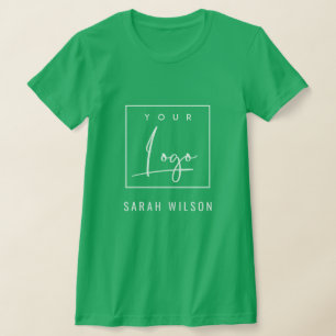 Camiseta Kelly Green Business Añade Su Logo Con Nombre