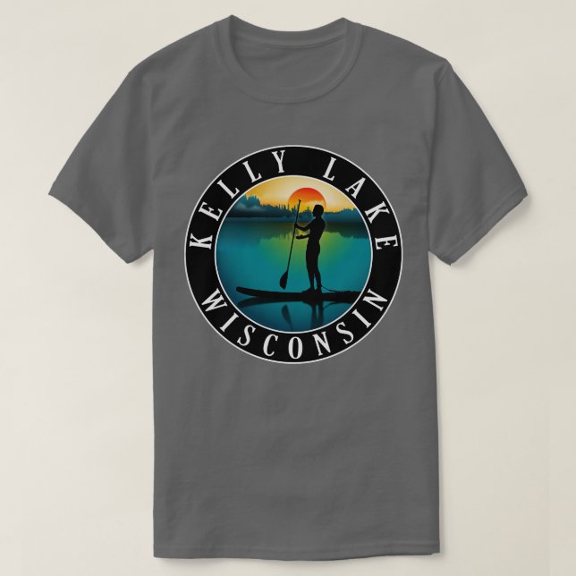 Camiseta Kelly Lake Wisconsin Paddleboard (Diseño del anverso)