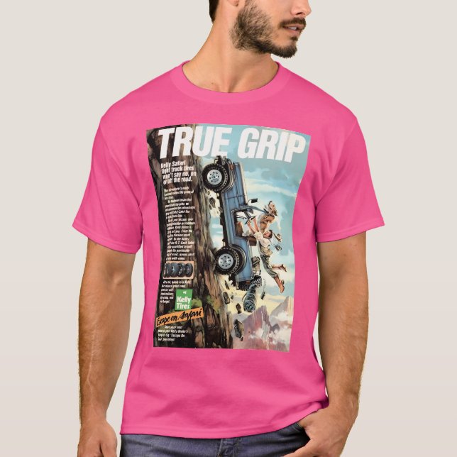 Camiseta Kelly Tires - Verdadero anuncio de agarre (Anverso)