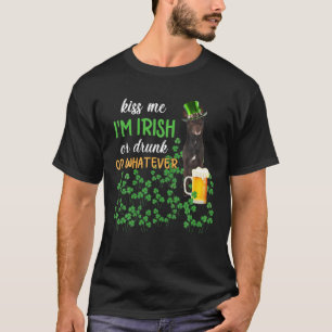 Camiseta Kelpie australiano me besa que soy irlandés o ebri