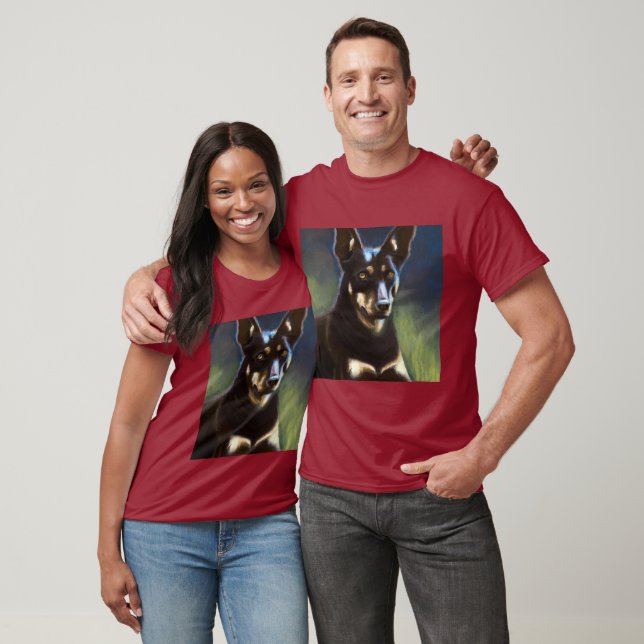 Camiseta Kelpie australiano - Retrato de perro (Unisexo)