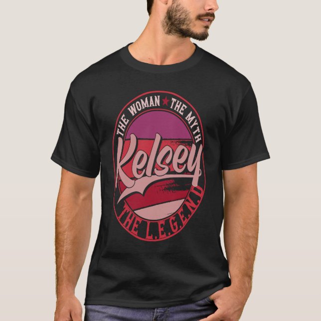Camiseta Kelsey, la dama de mito, la leyenda (Anverso)