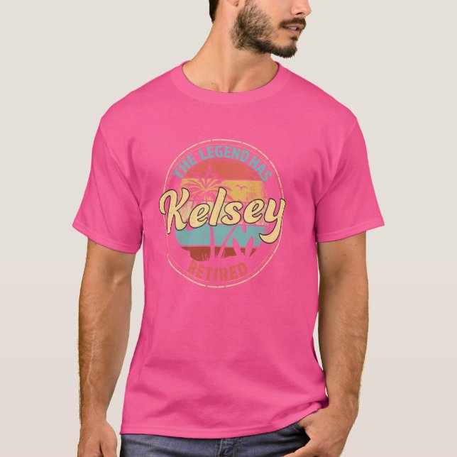 Camiseta Kelsey Legend ha retirado la jubilación personaliz (Anverso)