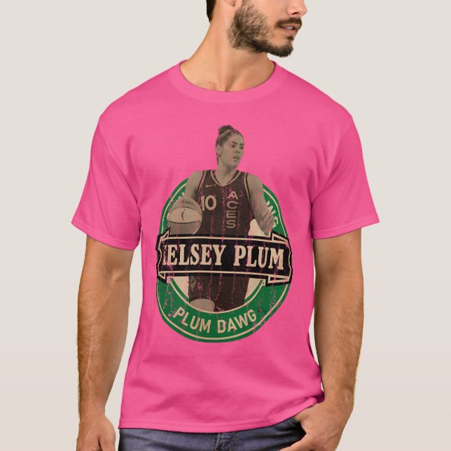 Camiseta Kelsey Plum - Estilo de cerveza estética retro vin (Anverso)