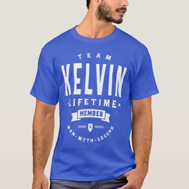 Camiseta Kelvin Nombre personalizado Regalo de cumpleaños (Anverso)