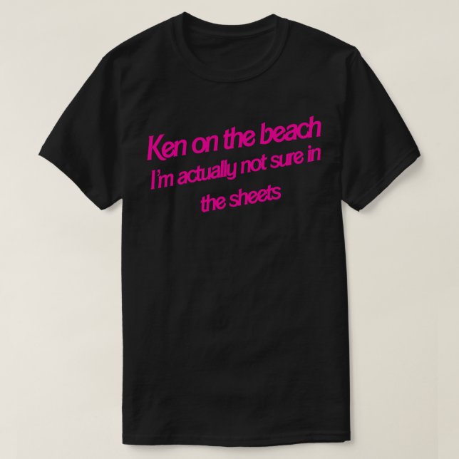 Camiseta Ken en la playa (Diseño del anverso)