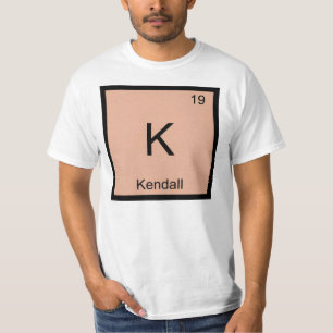 Camiseta Kendall Nombre Química Elemento Tabla Periódica