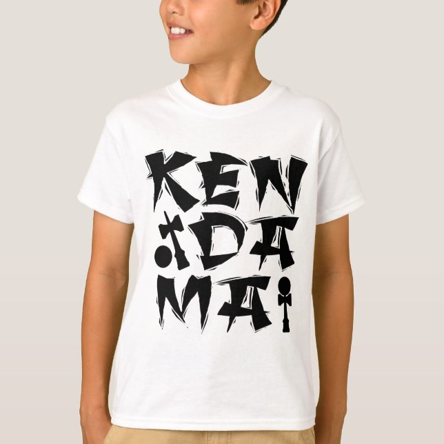 Camiseta Kendama cubicado, negro (Anverso)