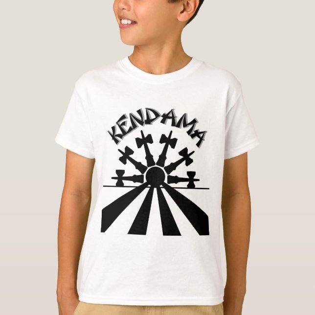 Camiseta Kendama Sun, black (Anverso)