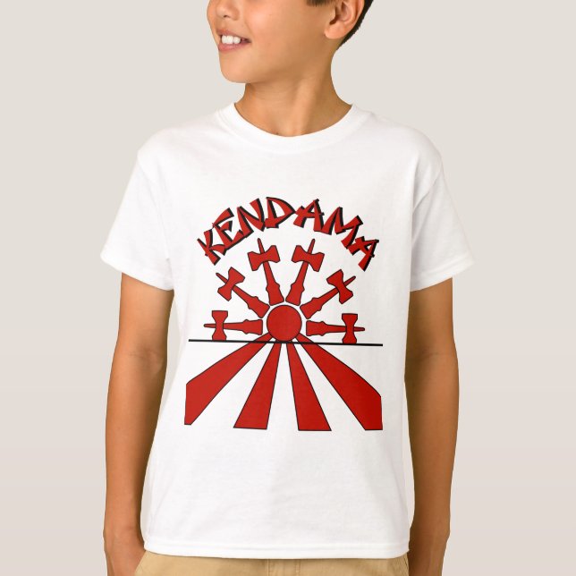 Camiseta Kendama Sun, rojo (Anverso)