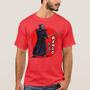 Camiseta Kendo Aikido Luchador de Artes Marciales