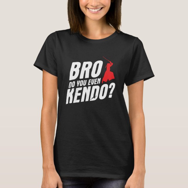 Camiseta Kendo japonés de lucha contra la espada (Anverso)