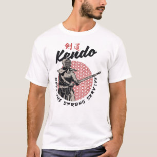 Camiseta Kendo japonés retro - Sólo sobreviven los fuertes