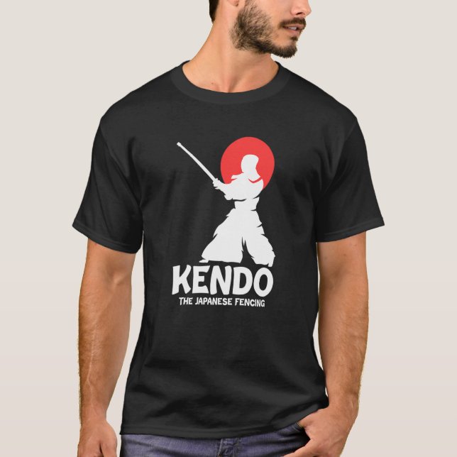Camiseta Kendo The Japanese Fencing Swordfighter Martial Sh (Anverso)