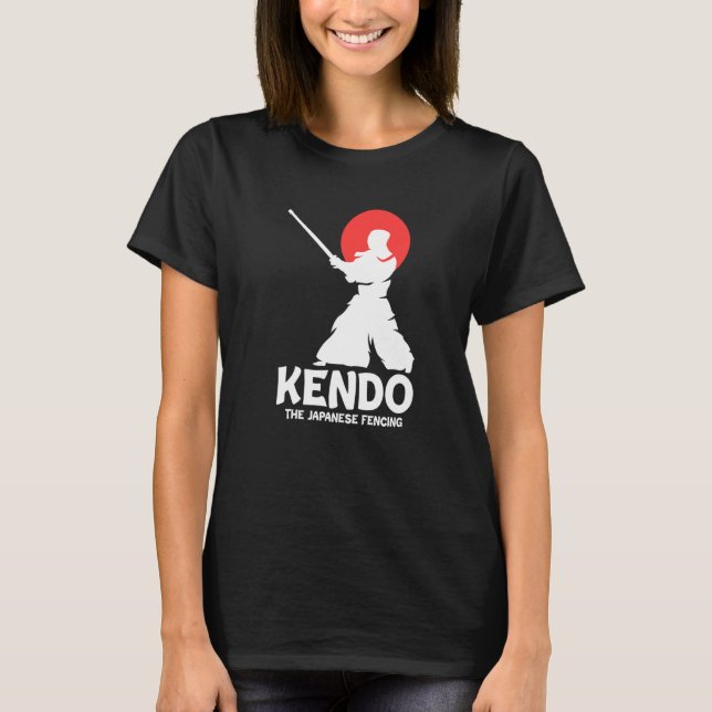 Camiseta Kendo The Japanese Fencing Swordfighter Martial Sh (Anverso)