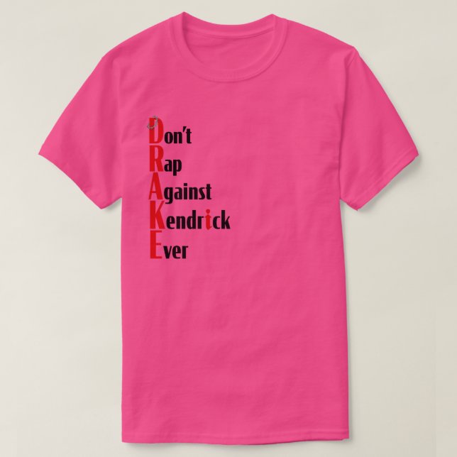 Camiseta Kendrick Lamar DRAKE TShirt (Diseño del anverso)
