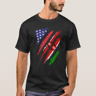 Camiseta Kenia Bandera Americana Groenlandia EE.UU. Patrimo