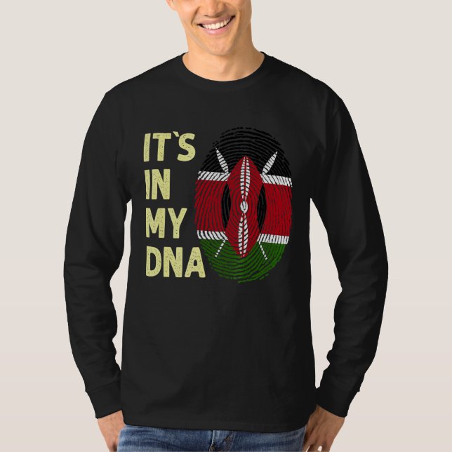 Camiseta Kenia En Mi Adn El Equipo De Bandera Kenia (Anverso)