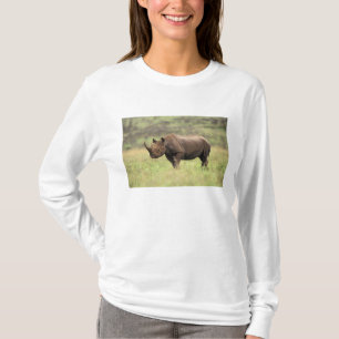 Camiseta Kenia, Parque Nacional de Nairobi. Rinoceronte neg