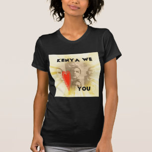 Camiseta Kenia te queremos con el diseño de arte perspectiv