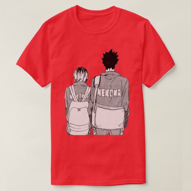 Camiseta Kenma y Kuroo (Diseño del anverso)