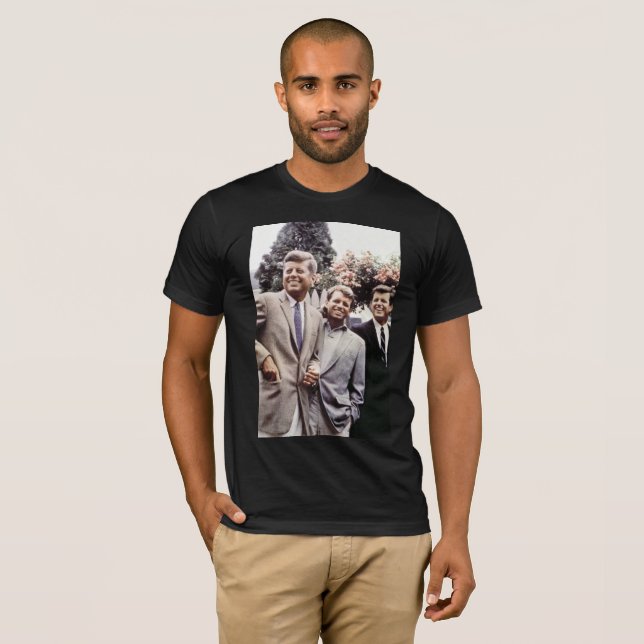 Camiseta Kennedy Brothers, Presidente John, Robert y Ted (Anverso completo)
