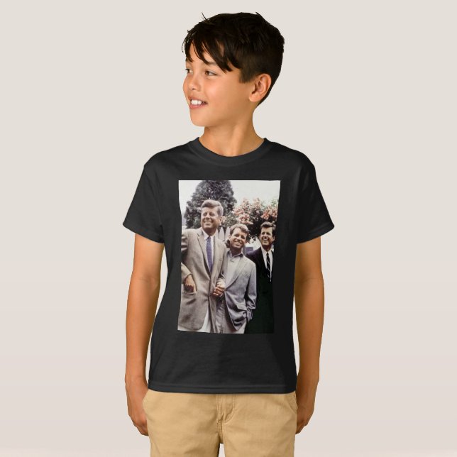 Camiseta Kennedy Brothers, Presidente John, Robert y Ted (Anverso completo)