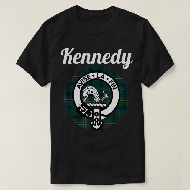 Camiseta Kennedy Clan Scottish Name Coat Of Arms Tartan  (Diseño del anverso)