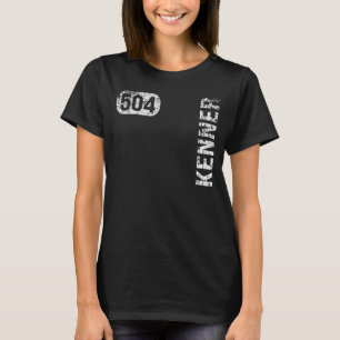 Camiseta Kenner Louisiana 504 Código de área Retro de cosec
