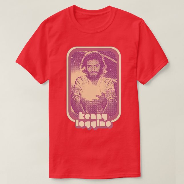 Camiseta Kenny Loggins 1980 Retro Diseño de fans estéticos (Diseño del anverso)