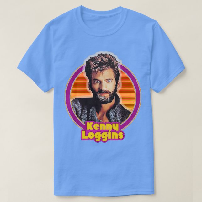 Camiseta Kenny Loggins 80 Diseño de fans estéticos (Diseño del anverso)