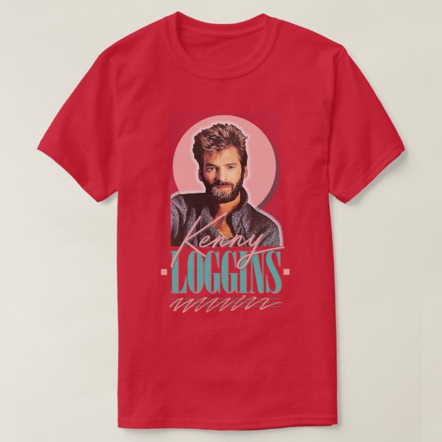 Camiseta Kenny Loggins de los años 80 Diseño artístico de f (Diseño del anverso)