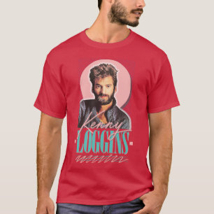 Camiseta Kenny Loggins de los años 80 Diseño artístico de f