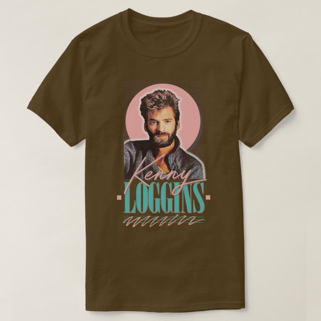 Camiseta Kenny Loggins de los años 80 Diseño artístico de f (Diseño del anverso)