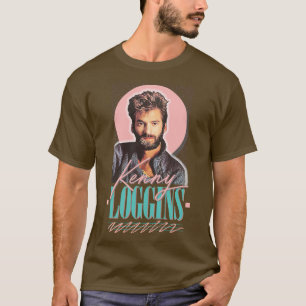 Camiseta Kenny Loggins de los años 80 Diseño artístico de f